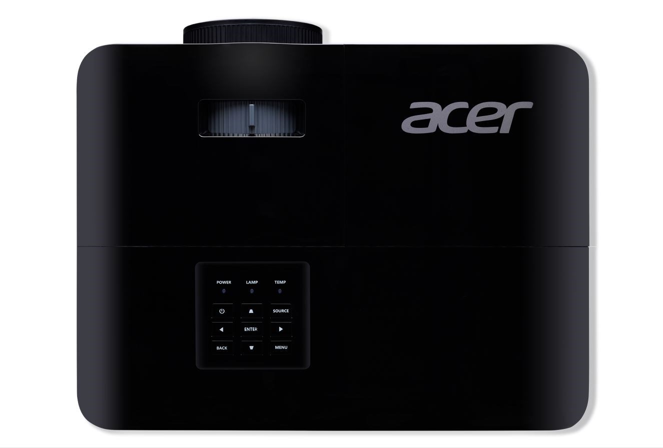 ACER Projektor X1228H,  DLP 3D,  XGA (1024x768),  4500ANSI,  20000:1,  VGA,  HDMI,  1x3W,   2.8 kg, ColorBoost 3D,  ColorSafe II1 