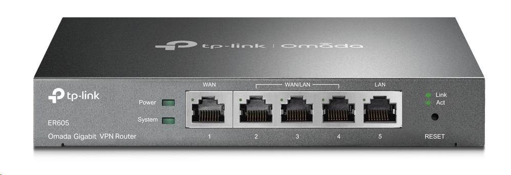 TP-Link ER605 OMADA VPN router (2xGbELAN,  1xGbEWAN,  2xGbELAN/ WAN,  1xUSB2.0)0 