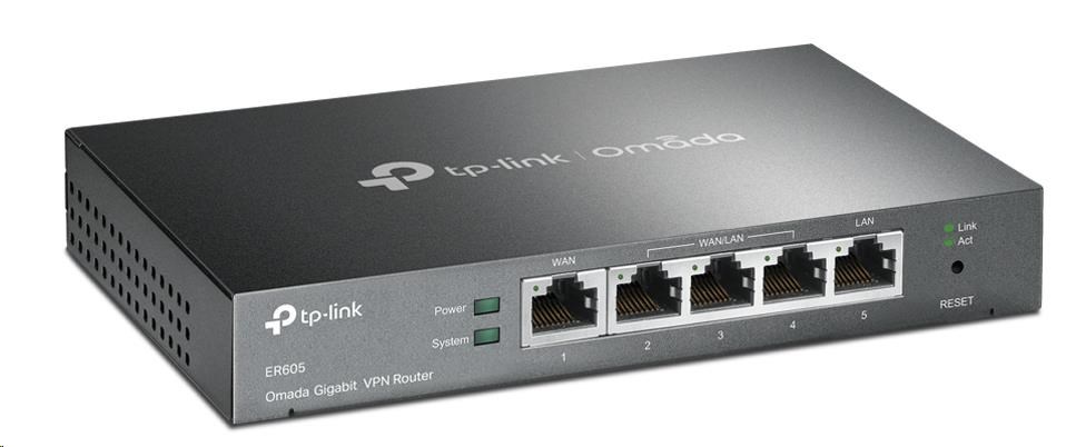 TP-Link ER605 OMADA VPN router (2xGbELAN,  1xGbEWAN,  2xGbELAN/ WAN,  1xUSB2.0)2 