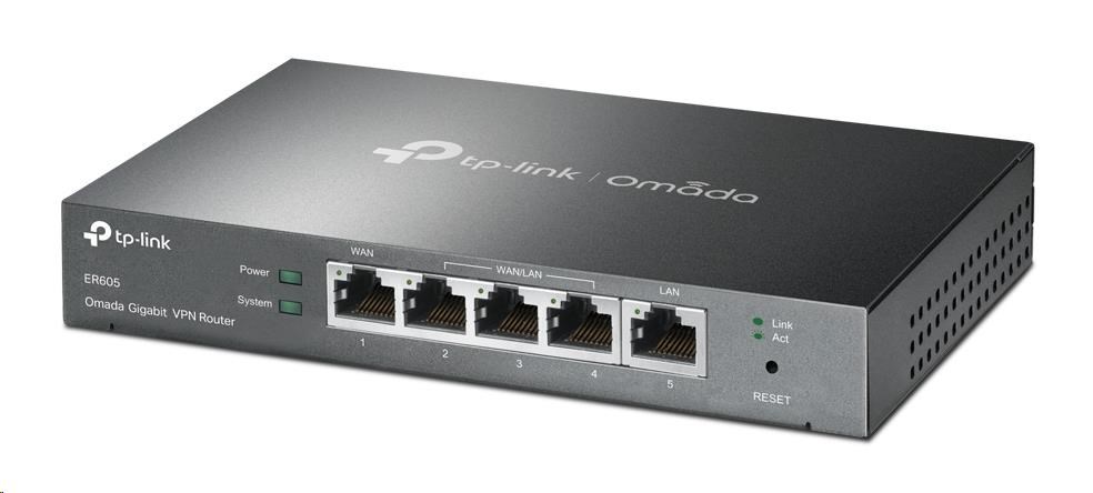 TP-Link ER605 OMADA VPN router (2xGbELAN,  1xGbEWAN,  2xGbELAN/ WAN,  1xUSB2.0)4 