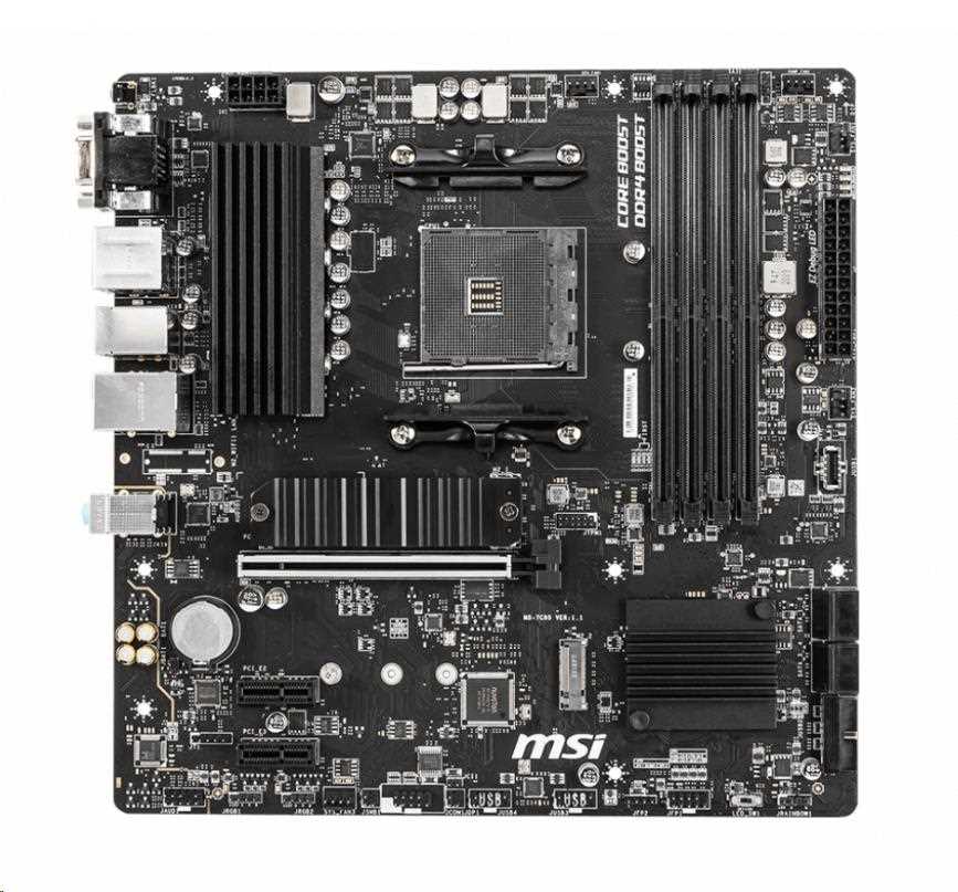 MSI MB Sc AM4 B550M PRO-VDH,  AMD B550,  4xDDR4,  1xDP,  1xHDMI,  1xVGA,  mATX1 