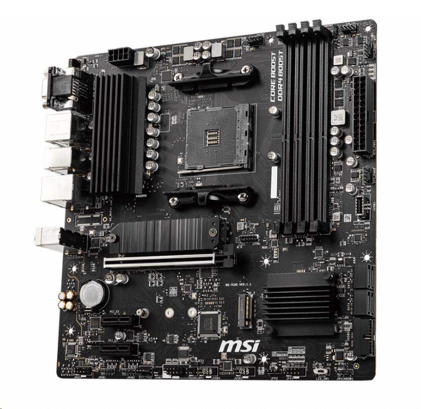 MSI MB Sc AM4 B550M PRO-VDH,  AMD B550,  4xDDR4,  1xDP,  1xHDMI,  1xVGA,  mATX3 