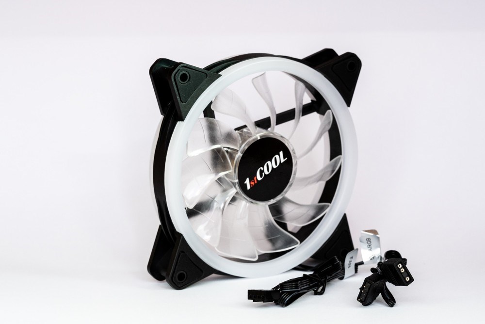 1stCOOL Fan KIT AURA EVO 1 ARGB,  3x Dual Ring fan + ARGB Nano controller6 