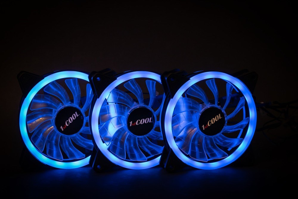 1stCOOL Fan KIT AURA EVO 1 ARGB,  3x Dual Ring fan + ARGB Nano controller5 