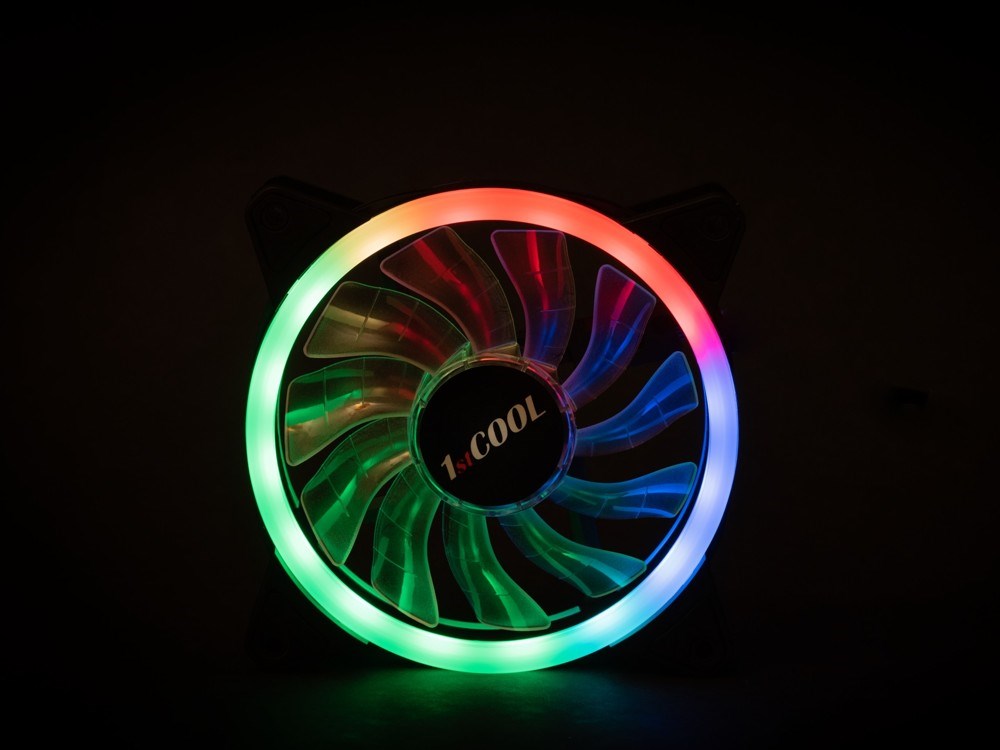1stCOOL Ventilátor AURA EVO Dual Ring ARGB 12cm5 