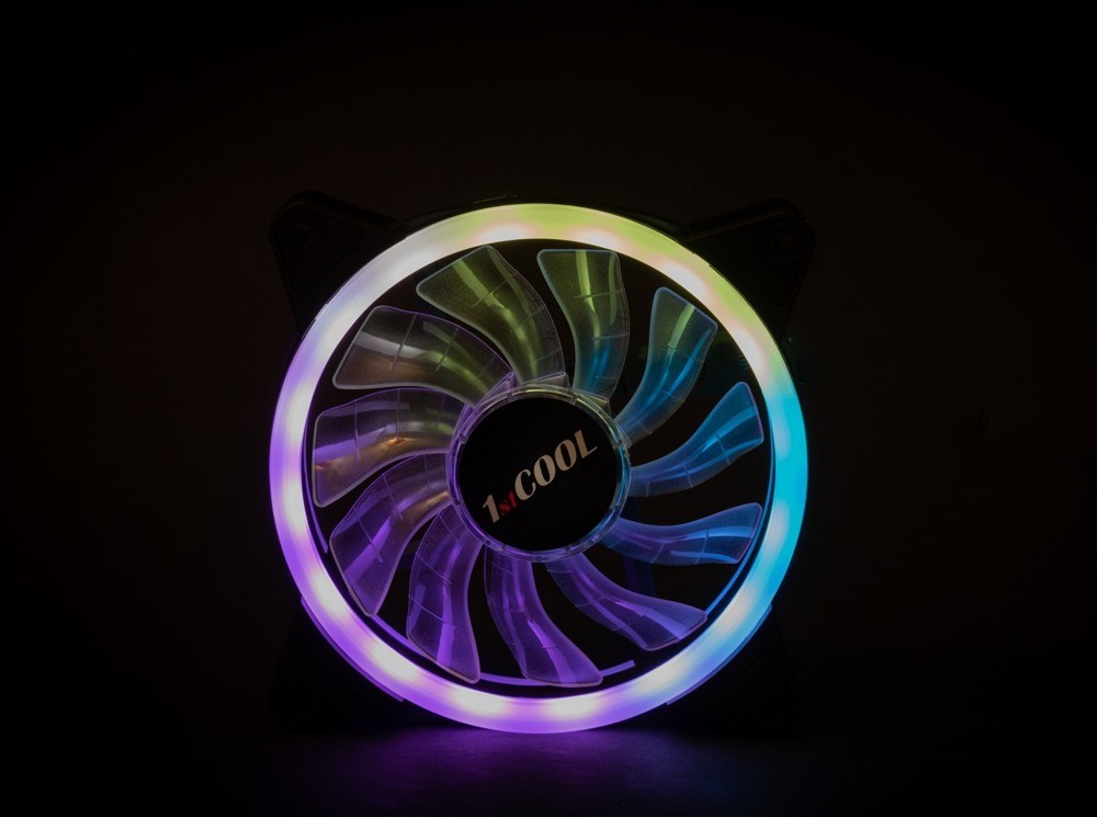 1stCOOL Ventilátor AURA EVO Dual Ring ARGB 12cm6 
