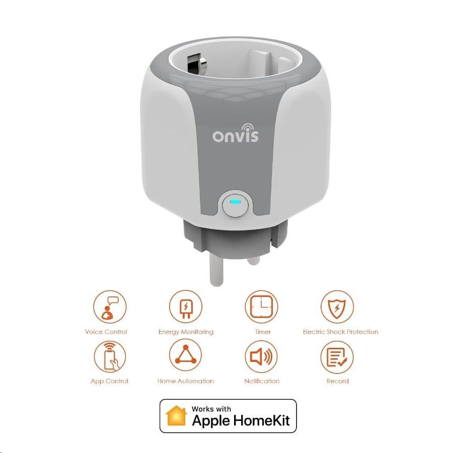 ONVIS Chytrá zásuvka – HomeKit,  Wi-Fi 2, 4 GHz1 