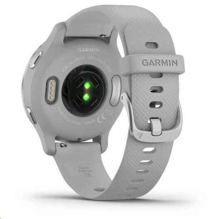 Garmin GPS sportovní hodinky Venu2S Silver/Gray Band, EU2 