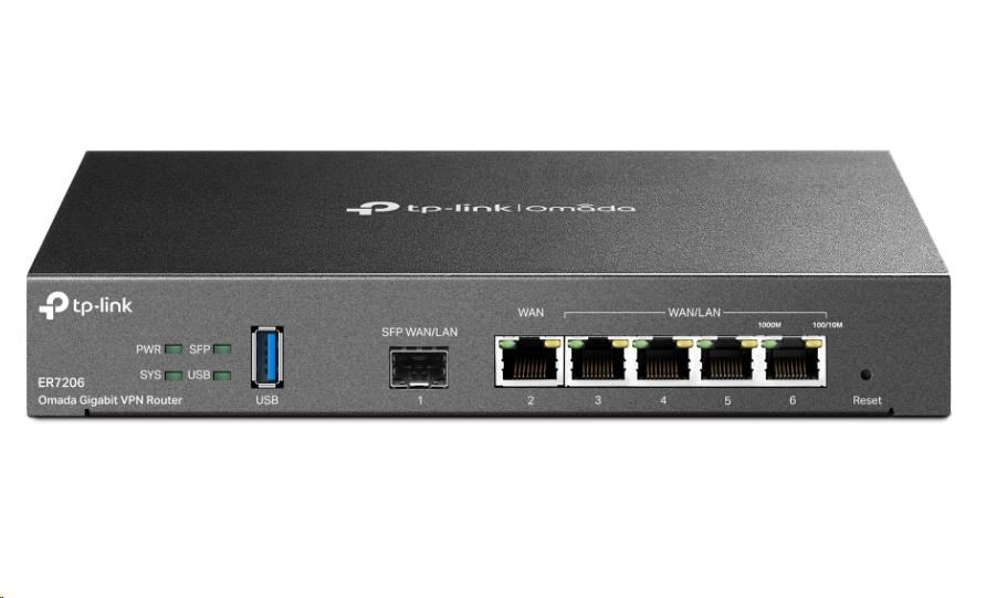 TP-Link ER7206 OMADA VPN router (1xSFP LAN/ WAN, 1xGbEWAN, 4xGbELAN, USB3.0)3 