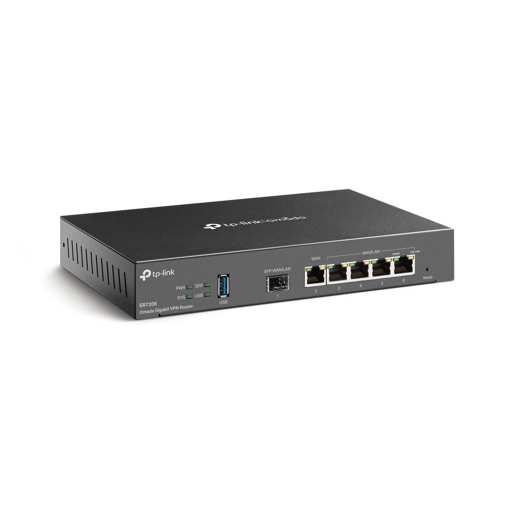 TP-Link ER7206 OMADA VPN router (1xSFP LAN/ WAN, 1xGbEWAN, 4xGbELAN, USB3.0)0 
