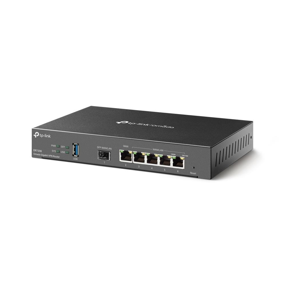 TP-Link ER7206 OMADA VPN router (1xSFP LAN/ WAN, 1xGbEWAN, 4xGbELAN, USB3.0)1 