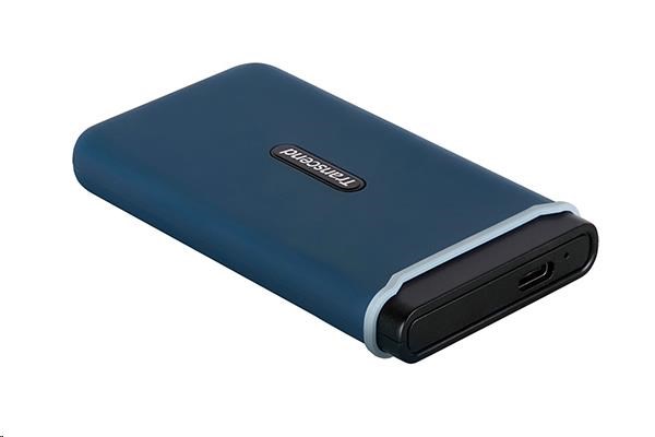TRANSCEND Externý SSD disk ESD370C 250 GB, USB 3.1 Gen.2, modrá1 