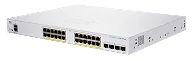 Cisco switch CBS250-24FP-4X (24xGbE,4xSFP+,24xPoE+,370W)0 