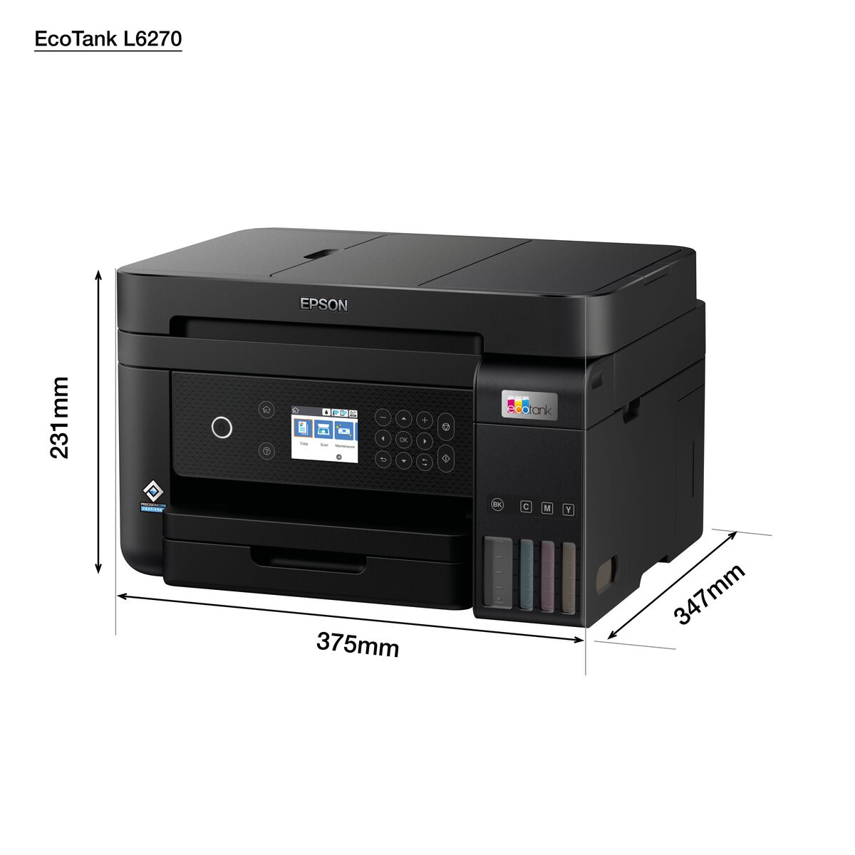 Atramentová tlačiareň EPSON EcoTank L6270,  3v1,  A4,  1200x4800dpi,  33 str./ min,  USB,  Wi-Fi,  LAN,  3 roky záruka po regist6 