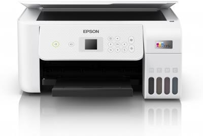 Atramentová tlačiareň EPSON EcoTank L3266,  3v1,  A4,  1440x5760dpi,  33 str./ min,  USB,  Wi-Fi,  biela,  3 roky záruka po regi1 