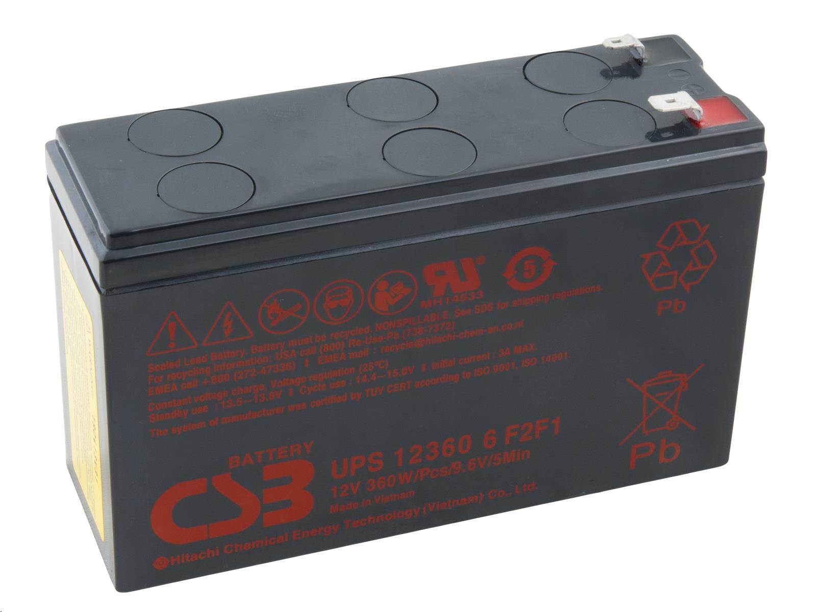 CSB batéria 12V 7Ah F1F2 HighRate (UPS 123606)0 