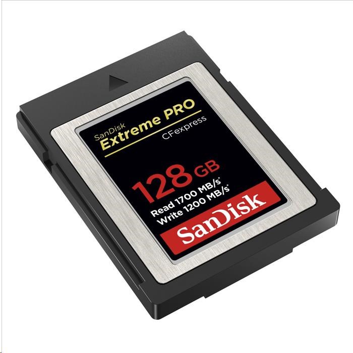 Karta SanDisk Extreme Pro CFexpress 128 GB,  typ B,  1700 MB/ s čítanie,  1200 MB/ s zápis2 