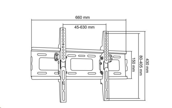 Držák na televizi sklopný Fiber Mounts M5C652 