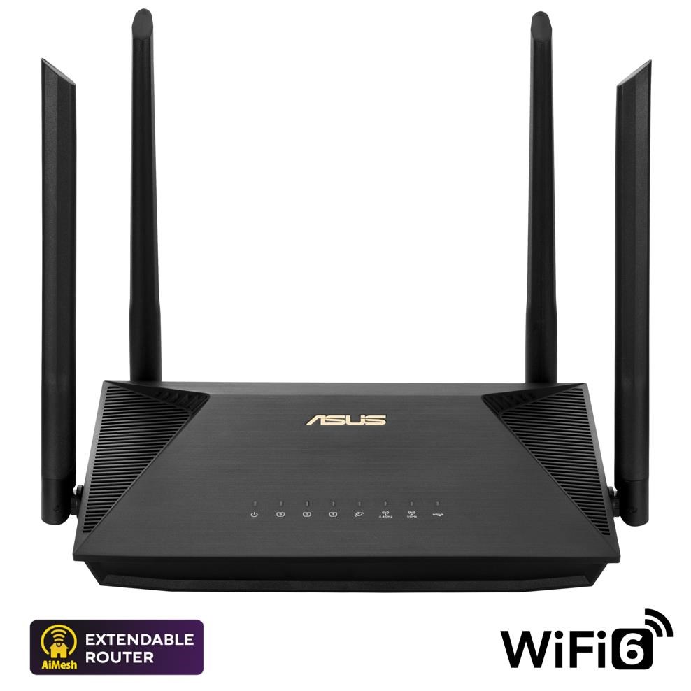 ASUS RT-AX53U (AX1800) WiFi 6 Extendable Router,  AiMesh,  4G/ 5G Mobile Tethering2 