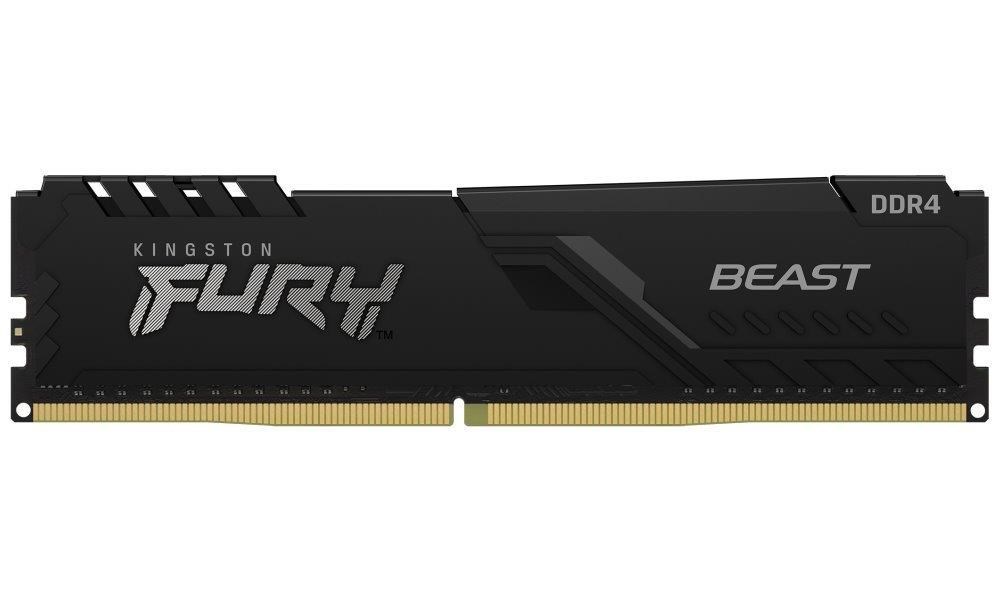 KINGSTON DIMM DDR4 16GB 2666MT/ s CL16 1Gx8 FURY Beast Černá0 