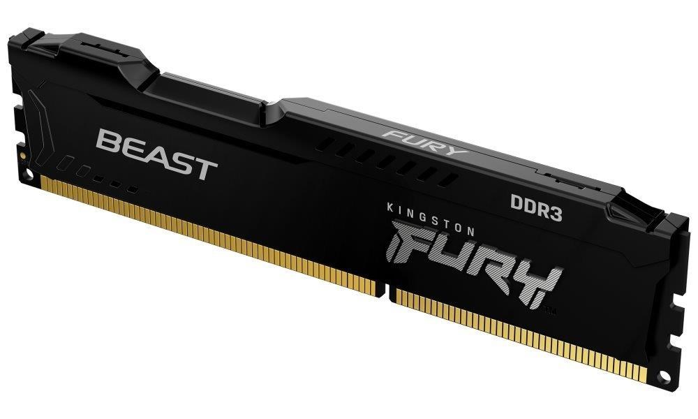 KINGSTON DIMM DDR3 8GB 1600MT/ s CL10 FURY Beast Černá1 