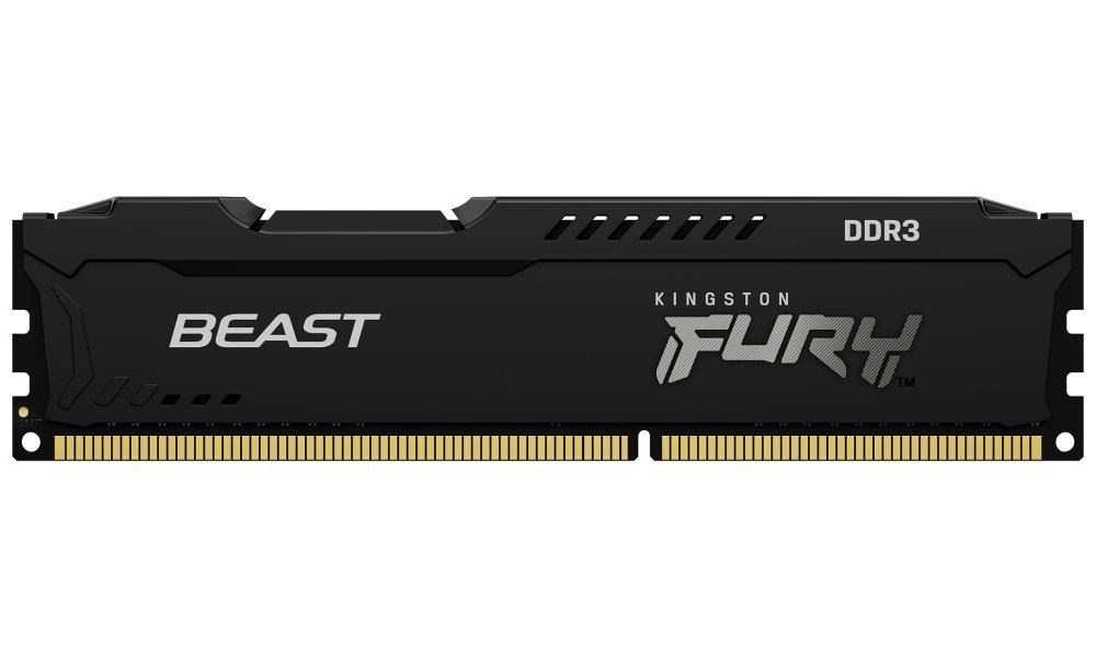 KINGSTON DIMM DDR3 8GB 1866MT/ s CL10 FURY Beast Černá0 