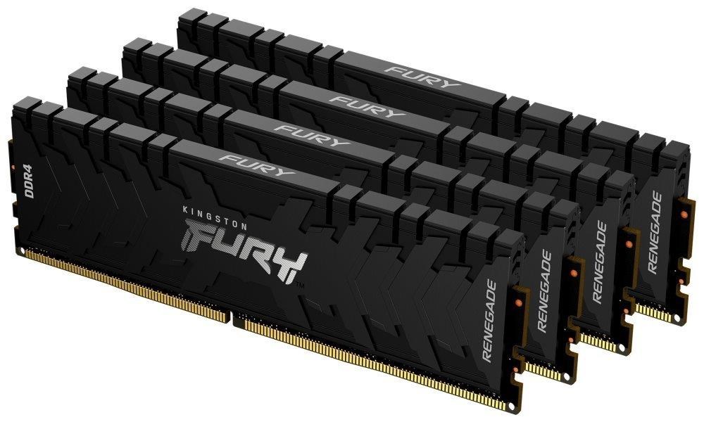 KINGSTON DIMM DDR4 32GB (Kit of 4) 3200MT/ s CL16 FURY Renegade Černá1 