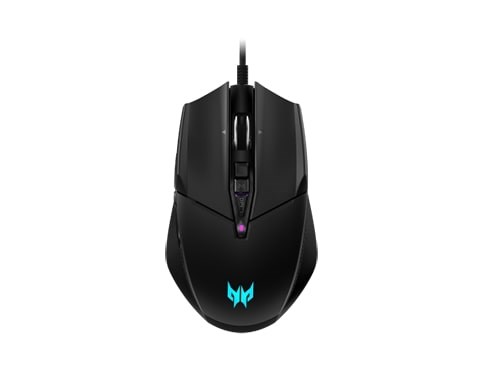 ACER GAMING MOUSE - max. 19000 dpi,  10 programovateľných tlačidiel,  4 farby podsvietenia,  20 mil. kliknite na0 