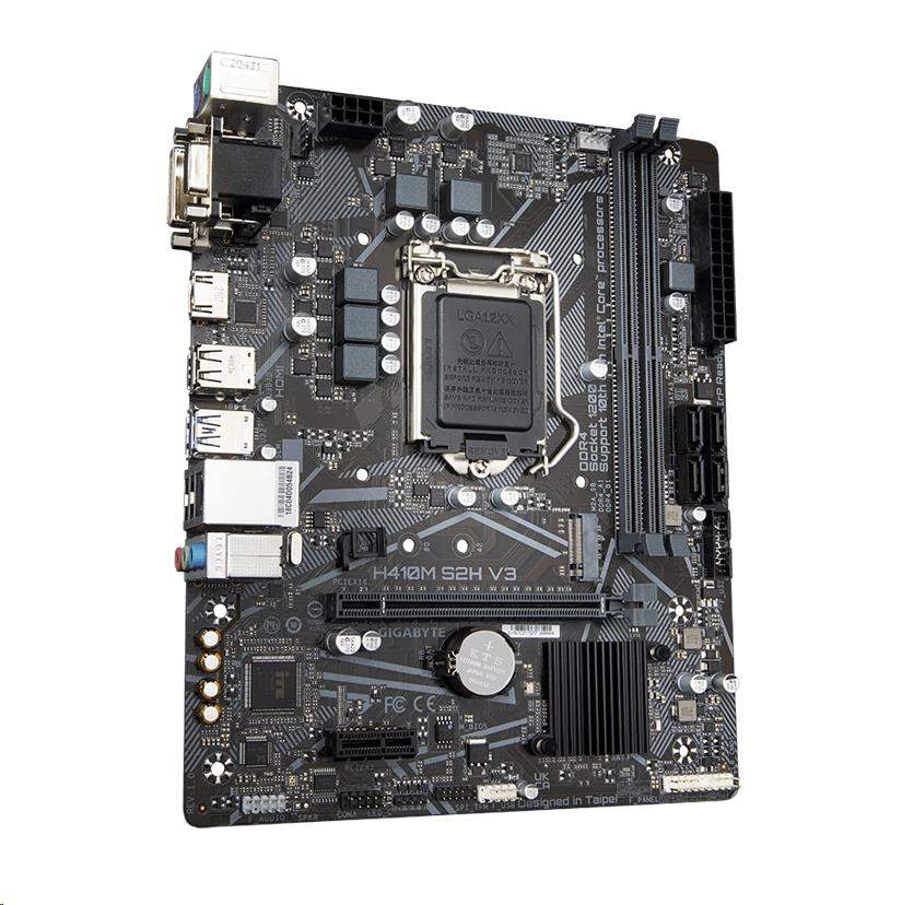 GIGABYTE MB Sc LGA1200 H410M S2H V3,  Intel H510,  2xDDR4,  1xHDMI,  1xDVI,  1xVGA,  mATX0 