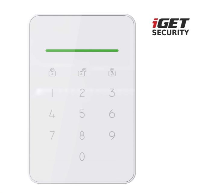 iGET SECURITY EP13 - Bezdrátová klávesnice s RFID čtečkou pro alarm iGET SECURITY M50 