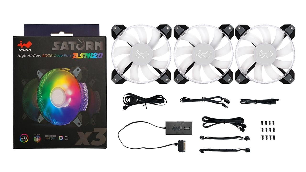 Chladič procesora IN WIN ASN120 1-PACK,  500-1800 ot/ min,  35 dBA,  77.17 CFM10 
