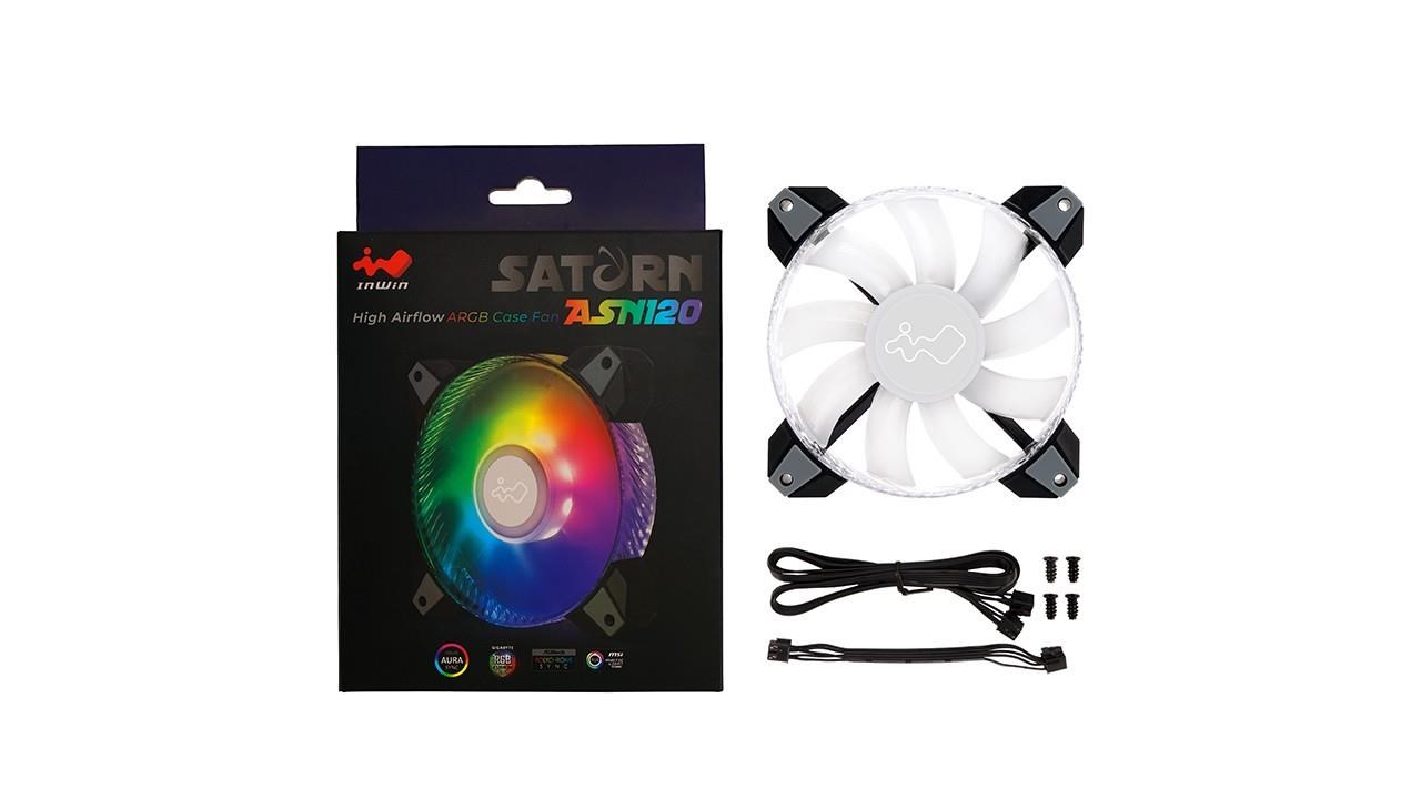Chladič procesora IN WIN ASN120 1-PACK,  500-1800 ot/ min,  35 dBA,  77.17 CFM11 
