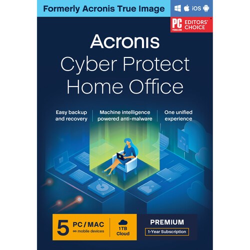 Acronis Cyber Protect Home Office Premium Subscription 5 počítačov + 1 TB Acronis Cloud Storage - 1 rok predplatného ES0 