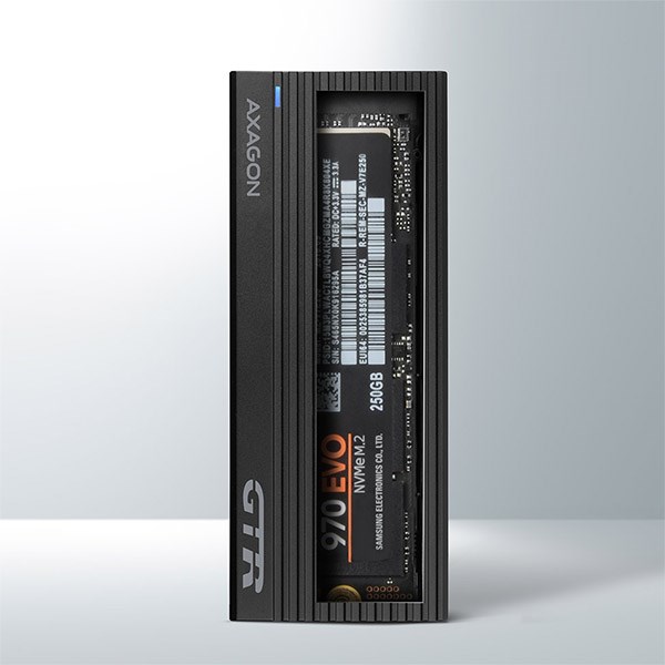 AXAGON EEM2-GTR,  USB-C 3.2 Gen 2 - M.2 NVMe SSD kovový box THIN RIB4 