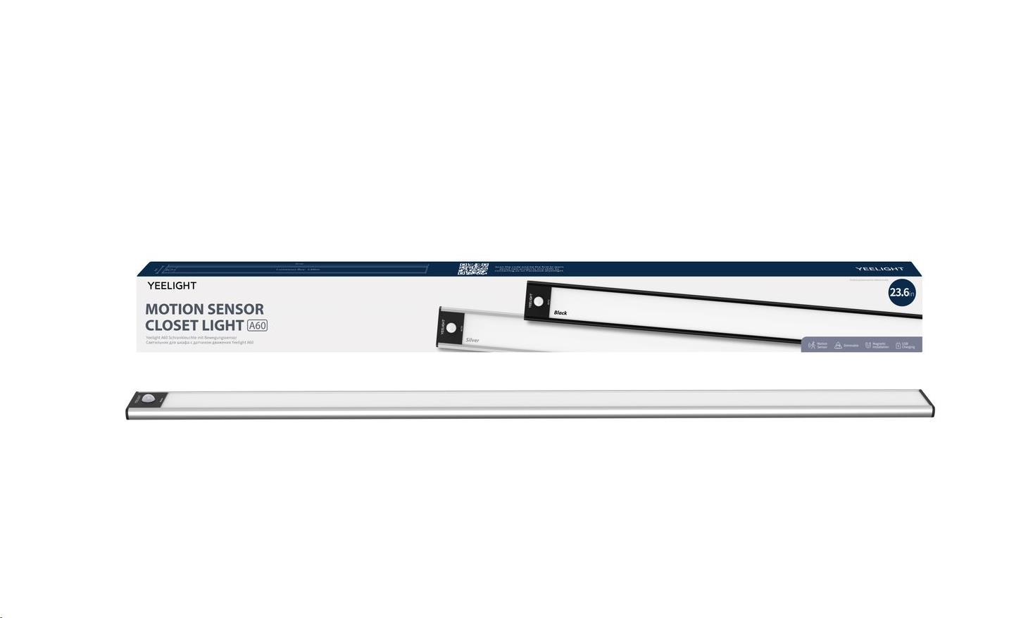 Yeelight Motion Sensor Closet Light A60-silver,   2700K (teplá bílá)1 