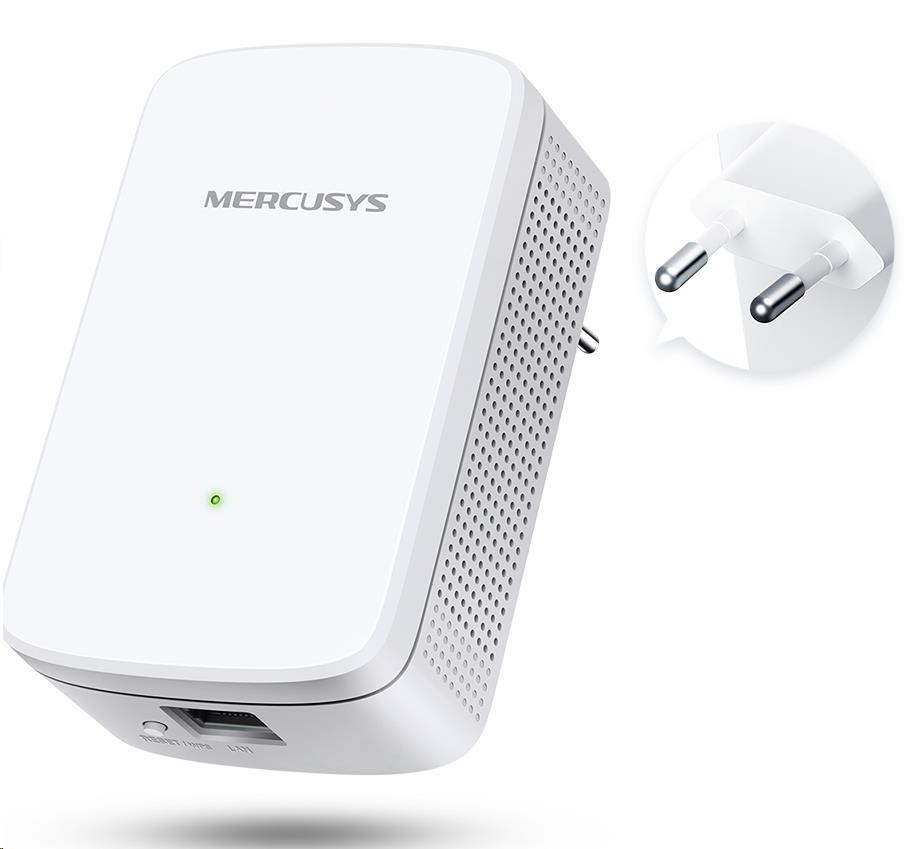 MERCUSYS ME10 WiFi4 Extender/Repeater (N300,2,4GHz,1x100Mb/s LAN)4 