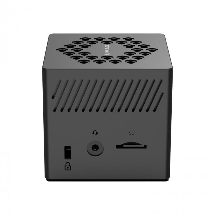 UMAX PC miniPC U-Box J42 Nano - Celeron J4125@2Hz,  8GB,  bez SSD,  UHD Graphics 600,  HDMI,  Wi-Fi,  BT,  LAN,  bez OS4 