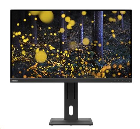 LENOVO LCD E27q-20 - 27”, IPS, matný, 16:9, 2560x1440, 178/ 178, 4ms, 300cd/ m2, 1000:1, HDMI, DP, Pivot, repro, VESA2 