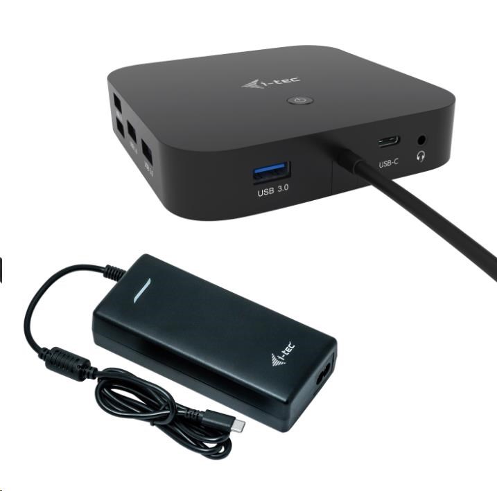 dokovacia stanica iTec USB-C HDMI DP,  Power Delivery 100 W + univerzálna nabíjačka 112 W0 