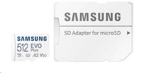 Karta Samsung micro SDXC 512 GB EVO Plus + SD adaptér5 