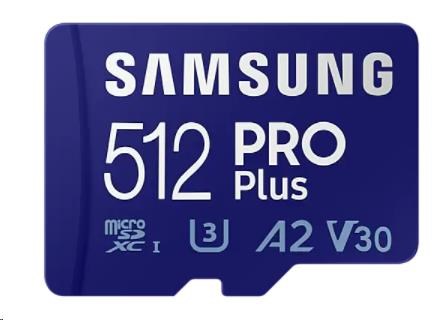 Karta Samsung micro SDXC 512GB PRO Plus + SD adaptér0 