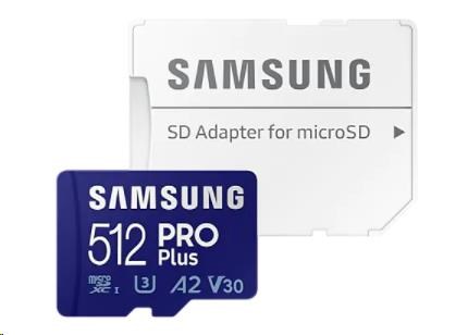 Karta Samsung micro SDXC 512GB PRO Plus + SD adaptér2 