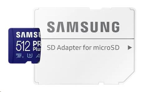 Karta Samsung micro SDXC 512GB PRO Plus + SD adaptér3 