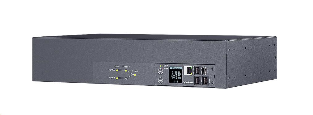 CyberPower Rack ATS Switched,  2U,  16A,  (13)C13,  (2)C19,  IEC 60309 32A (2) 3.05m0 