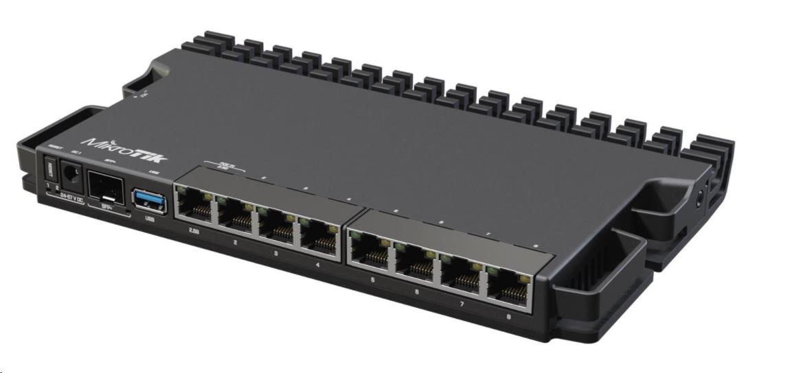 MikroTik RouterBOARD RB5009UG+S+IN,  1400MHz CPU,  1GB RAM,  7xGbE,  1x2, 5GbE,  1xSFP/ SFP+,  1xUSB,  licencia č1 