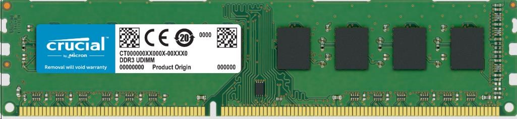 Crucial 8GB DDR3L-1600 UDIMM CL110 