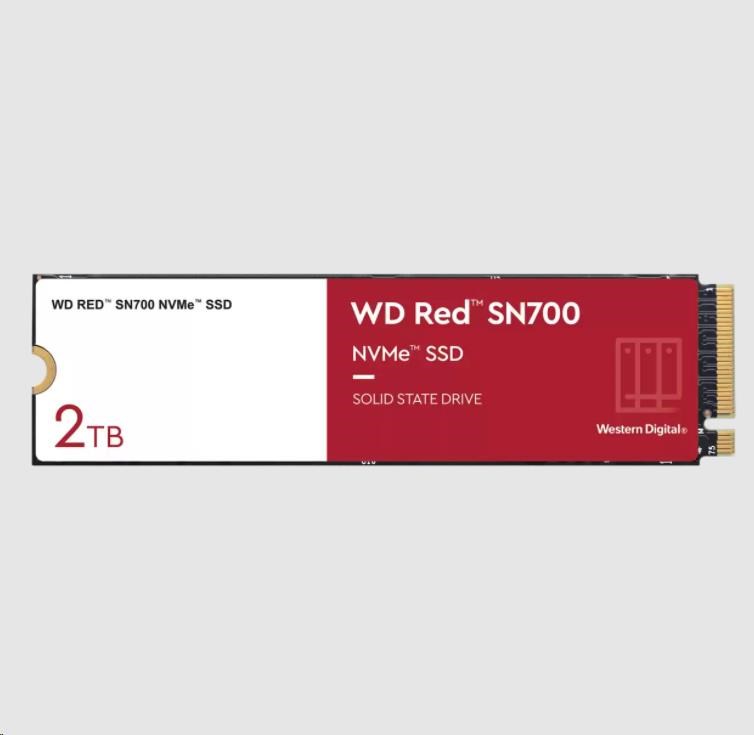 WD RED SSD NVMe 2TB PCIe SN700, Geb3 8GB/s, (R:3400/W:2900 MB/s) TBW 25001 