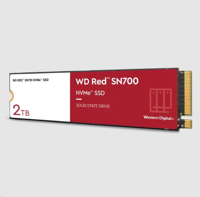 WD RED SSD NVMe 2TB PCIe SN700, Geb3 8GB/s, (R:3400/W:2900 MB/s) TBW 25000 