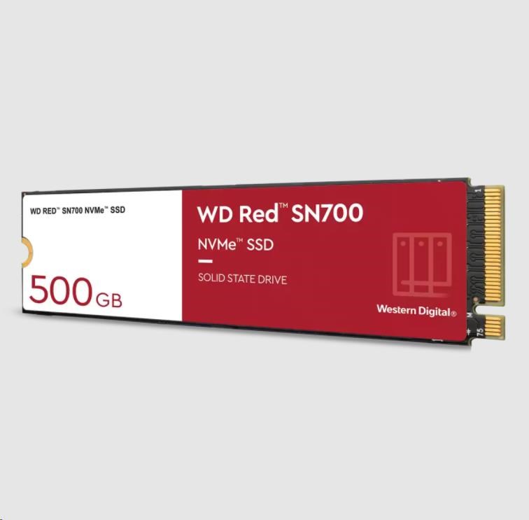 WD RED NVMe SSD 500GB PCIe SN700,  Geb3 8GB/ s,  (R:3430/ W:2600 MB/ s) TBW 10001 