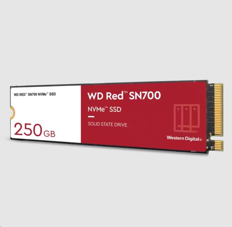 WD RED NVMe SSD 250GB PCIe SN700,  Geb3 8GB/ s,  (R:3100/ W:1600 MB/ s) TBW 5001 